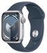 Смарт часы Apple Watch S9 41mm Silver Alum Case with Storm Blue Sp/b - S/M фото 1