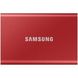 SSD накопитель Samsung T7 500GB USB 3.2 GEN.2 Red (MU-PC500R/WW) фото 1