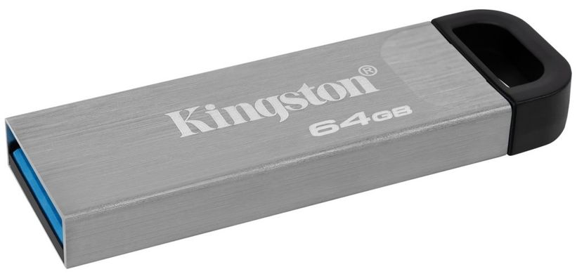Флеш-накопичувач Kingston DT Kyson 64GB USB 3.2 Silver/Black