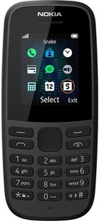 Мобильный телефон Nokia 105 Dual Sim 2019 Black