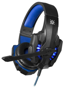 Гарнитура Defender Warhead G-390 Black-blue (64038)