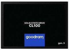 SSD накопитель Goodram CL100 960 GB GEN.3 SATAIII TLC (SSDPR-CL100-960-G3)