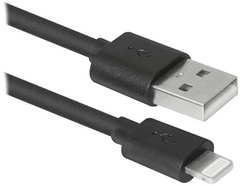 Кабель Defender ACH01-10BH USB(AM)-Lightning чорний 3м, blister