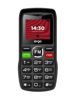 Мобильный телефон ERGO R182 Dual Sim (черный)