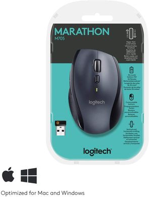 Мышь LogITech M705 Marathon Silver USB