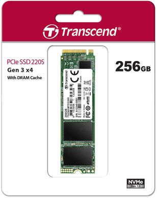 SSD накопичувач Transcend MTE220S 256GB NVMe M.2 PCI-E 3D TLC (TS256GMTE220S)