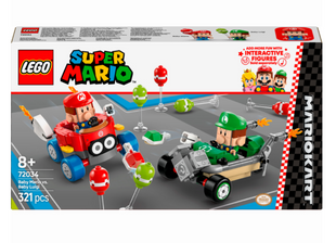 Конструктор LEGO Super Mario Mario Kart &ndash; Baby Mario vs. Baby Luigi