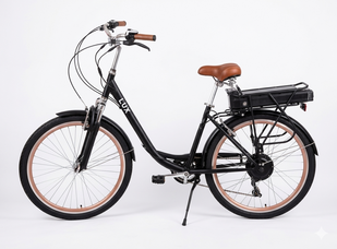 Електровелосипед 26" DOROZHNIK LUX AM 500 Вт 48В редуктор 12Ач (чорний)