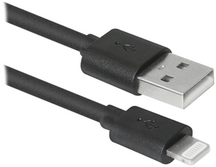 Кабель Defender ACH01-10BH USB(AM)-Lightning Black 3m, Blister
