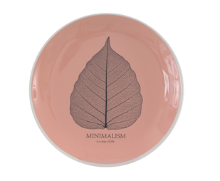 Тарілка Limited Edition MINIMALISM 17.5 см /десерт/ коралова (HTK-008)