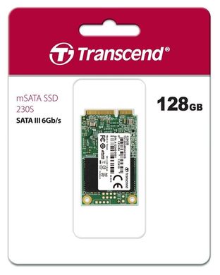 SSD внутрішні Transcend MSA230S 128 Gb mSATA 3D TLC (TS128GMSA230S) комп'ютерний запам'ятовувальний пристрій