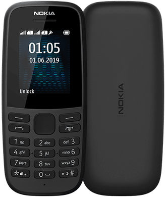Мобильный телефон Nokia 105 Dual Sim 2019 Black