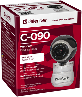 Компактная камера Defender (63090)C-090 USB Черный