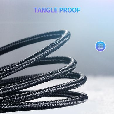 кабель Ugreen US261 Type-C-Type-C 3A Cable Alum. Braid 1м (серый/черный)