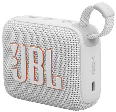 Портативная акустика JBL Go 4 White (JBLGO4WHT)