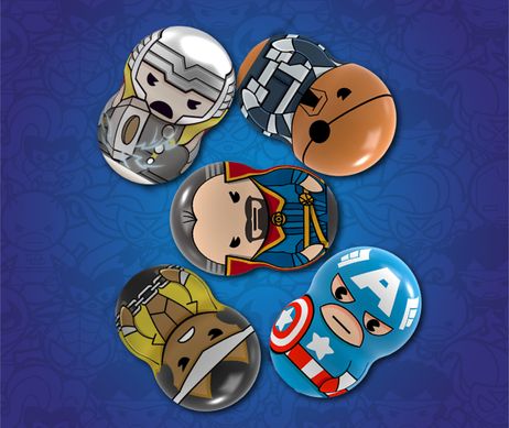 Игровой набор Marvel Wooblies Магнитная фигурка с пусковым устройством в пакете