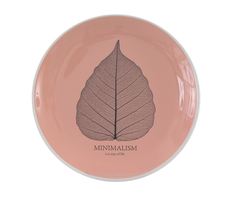 Тарілка Limited Edition MINIMALISM 17.5 см /десерт/ коралова (HTK-008)