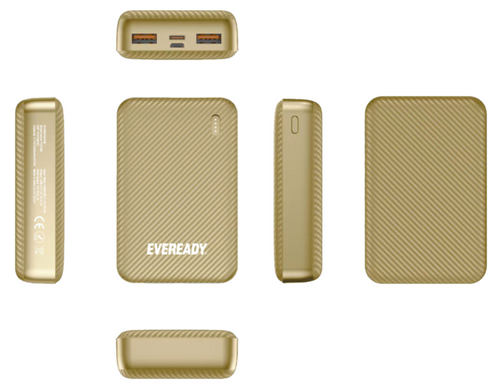 Портативное зарядное устройство Eveready PX10M - 10000 mAh Mini (Gold)