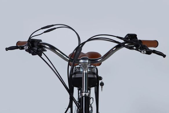 Велосипед з електроприводом 28" ST Dorozhnik eRETRO Vbr FR рама-19" 36B 13А*г 500Вт чорний 2026