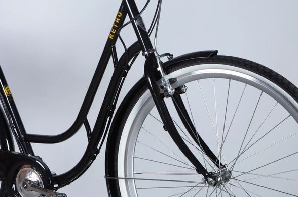 Велосипед з електроприводом 28" ST Dorozhnik eRETRO Vbr FR рама-19" 36B 13А*г 500Вт чорний 2026