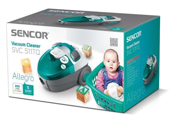 Пылесос для сухой уборки Sencor Allegro SVC511TQ-EUE2