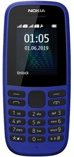 Мобильный телефон Nokia 105 Dual Sim 2019 Blue