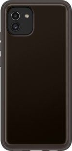 Чехол Samsung Soft Clear Cover для Samsung Galaxy A03 Soft Clear Cover (EF-QA035TBEGRU) Black
