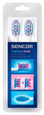 Зубна електрощітка Sencor SOX 003 (білий) насадки до зубних щіток