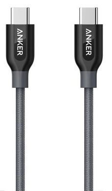 Кабель Anker Powerline+ USB-C to USB-C 2.0 - 0.9м V3 (Gray)