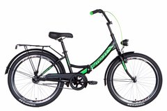 Велосипед 24" Formula SMART с фонарём 2021 (черно-зеленый (м))