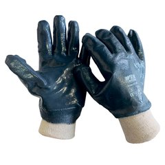 (WE2112) Перчатки с нитриловым покрытием, синие р10 Werk