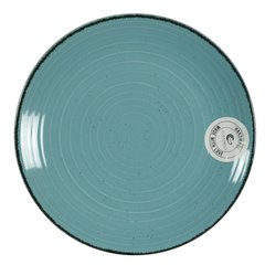 Тарелка обеденная Cesiro Spiral лазурь, 26 см