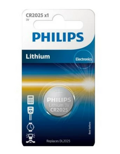 Батарейка Philips литиевая CR2025 блистер, 1 шт