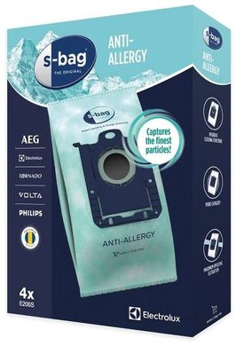Мішки для пилососу Electrolux E 206S S-bag Hygiene Anti-Allergy 4 штх3.5 л синт