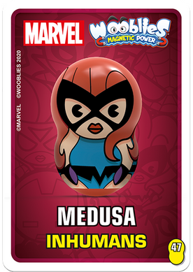 Ігровий набір Marvel Wooblies Магнітні фігурки з пусковим пристроєм в блістері 3 шт