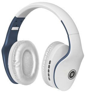 Наушники Defender (63526)FreeMotion B525 белый + синий, Bluetooth