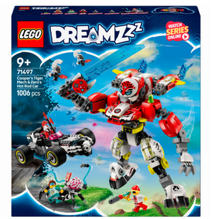 Конструктор LEGO DREAMZzz Робот-тигр Купера и Хот-род авто Зеро