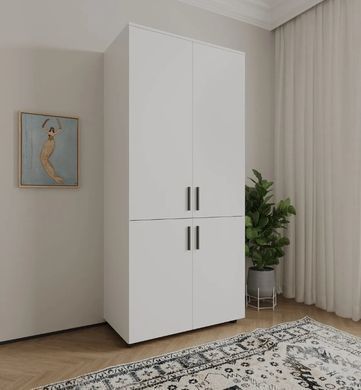 Шафа для одягу Doros Торн Білий 2 ДСП (DRS-012018)