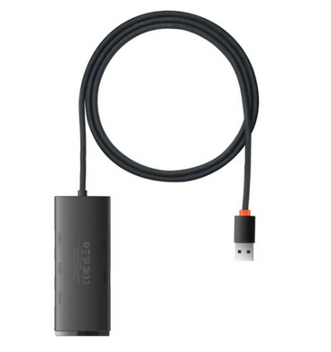 Хаб-адаптер Baseus Lite Ser 4PUSB-A/USB 3.0*4 1m (WKQX030101)