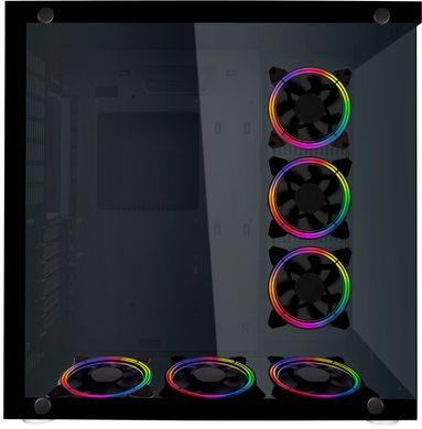 Корпус 1STPLAYE SP8-G3 RGB LED Black без БП (6529780)