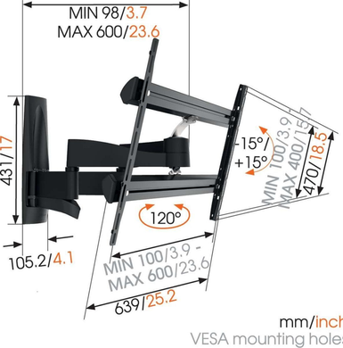 Крепёж настенный Vogels WALL 3350