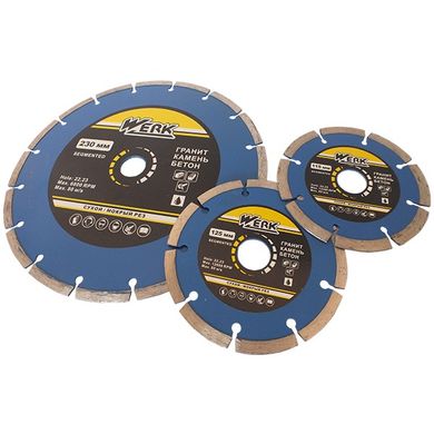 Алмазный диск Werk Segment 1A1RSS/C3-W WE110102 230x7x22.23 мм