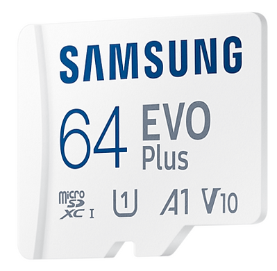 Карта пам'яті Samsung microSDXC 64GB EVO Plus A1 V10 (MB-MC64KA/RU)