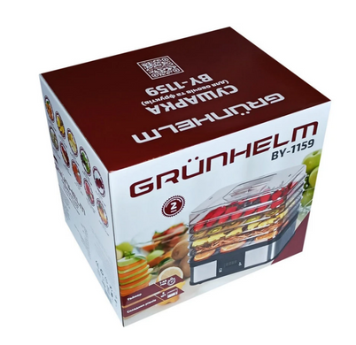 Сушарка для овочів та фруктів GRUNHELM BY1159 Black