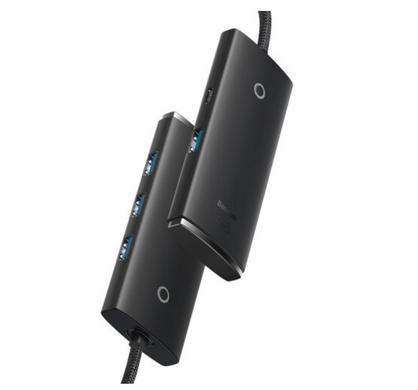 Хаб-адаптер Baseus Lite Ser 4PUSB-A/USB 3.0*4 1m (WKQX030101)