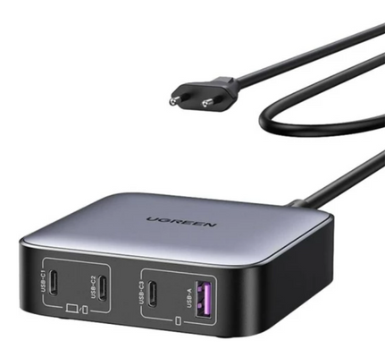 Зарядний пристрій настільний UGREEN CD328 Nexode 1U+3C 100W FC