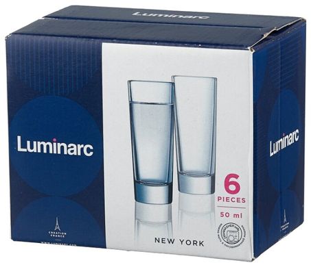 Набір чарок Luminarc Нью-Йорк 6х50 мл