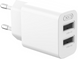 Мережевий зарядний пристрій XO L109 - 12W Dual port USB-A White фото 1