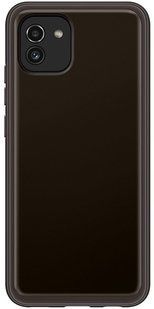 Чехол Samsung A03 Soft Clear Cover Black (EF-QA035TBEGRU)