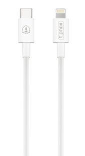 Кабель T-Phox Glary T-CL834 Type-C - Lightning 18W - 1m (Білий)